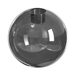 Zamenski abažur za luster i zidnu svetiljku ROSSI, prečnika 14 cm, siva/dimljena