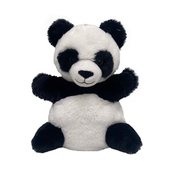Plišasta lutka za roko, 27 cm - panda