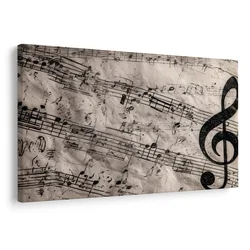 Slika skrivnostne note in violinski ključ - 40x30