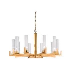 Kolarz 6009.81030 - Luster na lancu RAGGIO 10xE14/25W/230V 24K pozlata