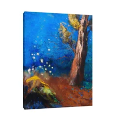 Canvas Slika na platnu La mort de Bouddha, Odilon Redon, Bez rama, 90x120 cm