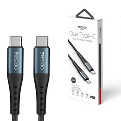 Yesido - podatkovni kabel (CA-66) - tip-C na tip-C, 60W, QC & PD, 3A, 1,2 m