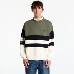Pulover FRED PERRY Tipped Graphic Jumper Lrl Wrth Green M