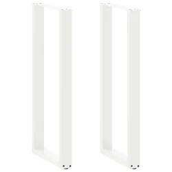 Noge za barski stol U-oblika 2 kom Bijele 40 x (110-111) cm Čelik