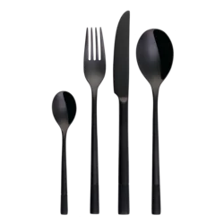 Set jedilnega pribora 24 kosov - Luxus črn - 112610