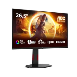 AOC G4 Q27G4ZDR computer monitor 67.3 cm (26.5) 2560 x 1440 pixels Quad HD QD-OLED Black, Red