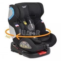 Cangaroo autosedište Colonel Black 0-36 KG sa isofixom i rotacijom 360 °