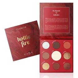 Claresa Elements Hottie Fire paleta 9 senčil za oči 12 g