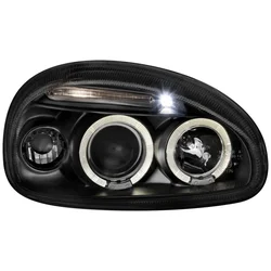 OEM Kristalni farovi Angel Eyes Opel Corsa B (93-01), Crni