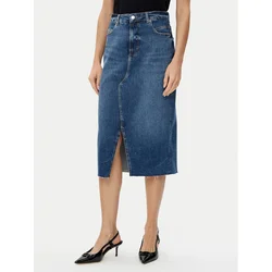 BOSS Jeans krilo midi 50512588 Modra Slim Fit