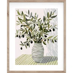 Tiskana slika z okvirjem 40x50 cm Olive Bunch II – Styler