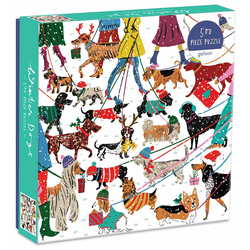 Galison - Puzzle The Winter Dogs - 500 kosov