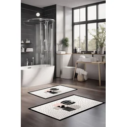 Lessentiel Maison Set prostirki za kupatilo CT-5265, 2 Komada, Bela