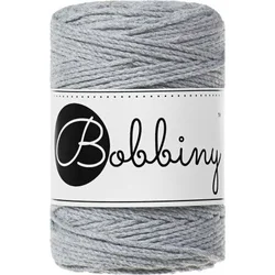 Bobbiny 3PLY Macrame Rope 1,5 mm Silver Vrvica