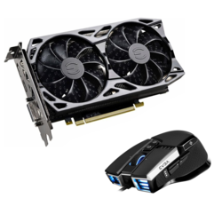 EVGA GeForce GTX 1660 SC Ultra Gaming 6GB GDDR5 paket uključujući EVGA X17 miš za igranje - crni USB