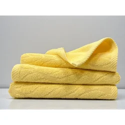 Peskir 50×100 cm – 100% Pamuk sa Žakard Motivom od Indijskog Pamuka Yellow ( VLK000657-yellow )