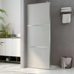 Den Steklena pregrada za tuš z mlečnim ESG steklom 100x195 c