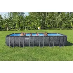 Bestway apx 365 porodični bazen 7.32 x 3.66 x 1.32m sa čeličnim ramom i pumpom ( 561KG )