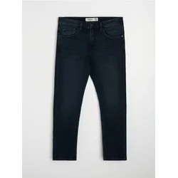 Sinsay - Regular Fit Farmerke sa Efektom Ispranosti - steel blue