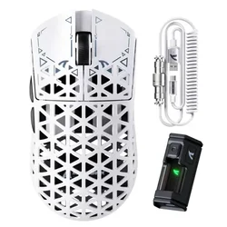 Bežični gaming miš Attack Shark R5Ultra PAW3950MAX/Carbon Fiber/Superlight/8KHz/Omron Switches/White