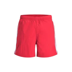 JACK & JONES Kratke kopalne hlače JPSTBILL meta / krvavo rdeča