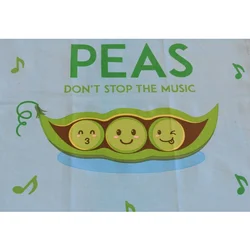 Kuhinjska krpa print Peas 45x70 3440