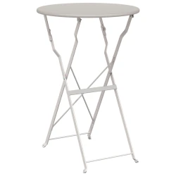 Bistro Stol Bež O 50 x 71 cm Čelik s prahom