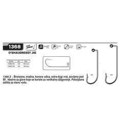 Cannelle Udica za pecanje 1368, 9131Bz Eagle Claw, 5/0