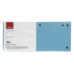 Optima - Pregradni karton Optima 240 x 105 mm, 100 kosov, modra