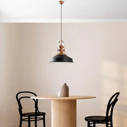 Opviq Luster Craft-13980, 41cm, IP20, Crno-bakarne boje