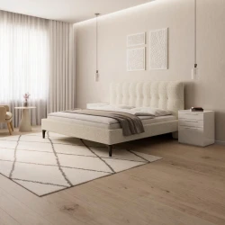 Bessagi Home oblazinjena postelja Clea (180x200cm), krem