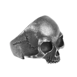 Prstan ETNOX - Gun Metal Skull - SR1131O