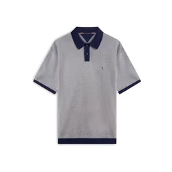 TOMMY HILFIGER Pulover ecru/temno modra