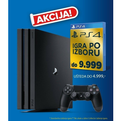 Konzola Playstation 4 1TB Pro + igra do 9999