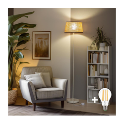 Brilagi - LED stojeća lampa CERIA 1xE27/40W/230V O 35 cm bež/bela