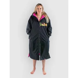 Dryrobe Advance Long Sleeve Surf Poncho black pink camo remix