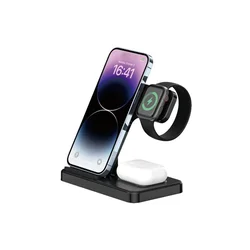 3G Desktop drzač za mobilni telefon Z5G 3u1 (wireless punjac za mobilni telefon, slusalice i Apple smart watch)