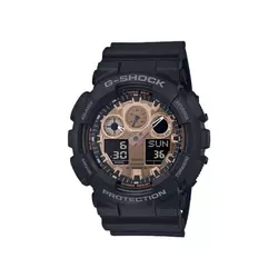 Muški g shock casio multifunkcionalni crni roze zlatni sportski analogno digitalni ručni sat ( ga-100mmc-1a )