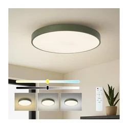 Brilagi - LED prigušiva stropna svetiljka POOL LED/60W/230V 3000-6000K 60 cm zelena+daljinski upravljač