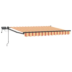 Ručna zlačivna tenda s LED diodama Šareni 3,5 x 2,5 m