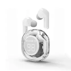 Gembird Bežične slušalice TWST-01-W, Bluetooth 5.4, TWS, LCD, Bele
