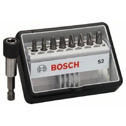 Bosch Set bitova odvrtača Robust Line 2607002561, S, Ekstra tvrdi, 25 mm, 9 delova