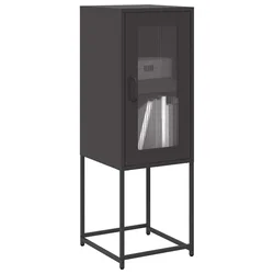 Komoda crna 36x39x107 cm Hladno valjani čelik