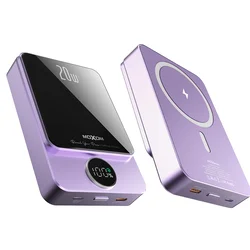 Power Bank MagSafe Moxom MX-PB111 LED PD20W 10000mAh , Ljubičasta