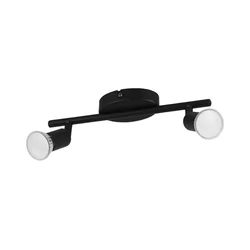 Eglo 32429 - LED spot svetiljka BUZZ-LED 2xGU10/2,8W/230V 3000K crna
