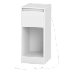 Songmics Nočna omarica 30x25x595 cm bela
