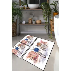 Lessentiel Maison Set 3 prostirke za kupatilo Šareni