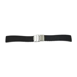 Silikonski kaiš 22mm Crna SK 22.05