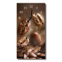 tulup.si Steklena navpična ura Kuhinja kava rjava 30x60 cm