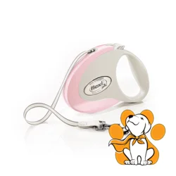 Flexi Style Povodac Sa Trakom i Regulacijom Za Pse Do 25kg, 5m, Roze